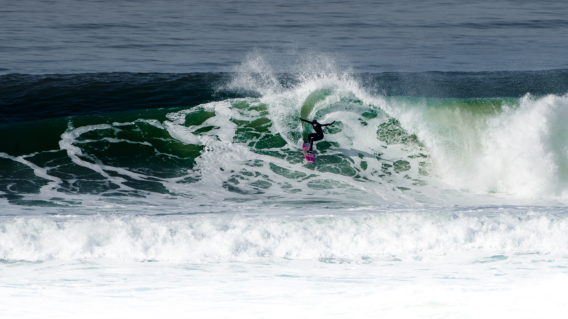 France surf photo - barrel on the Atlantic coast